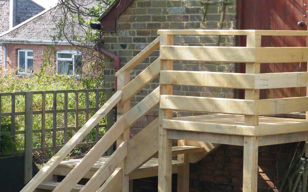 Exterior Oak Staircase